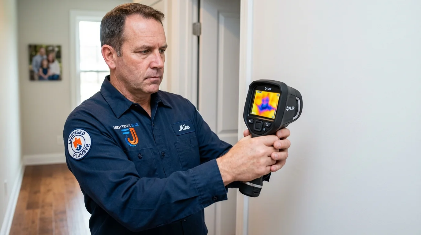 Thermal imaging leak detection by Johns Plumbing LLC in Crownsville